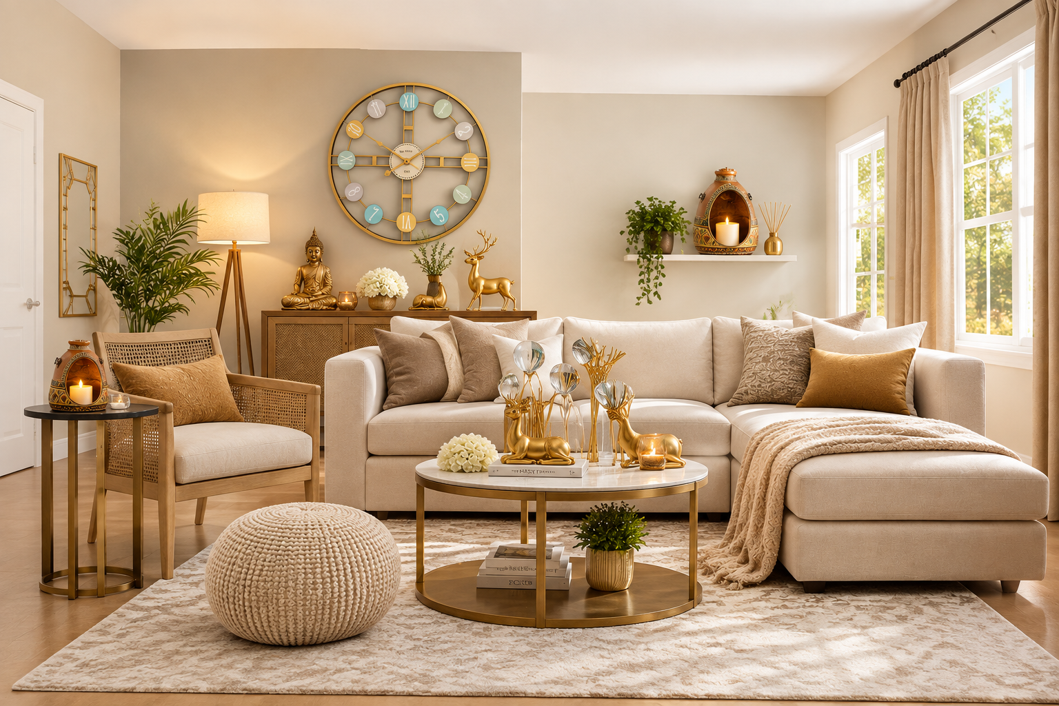 Beautiful interior with MS Home Decor pieces
